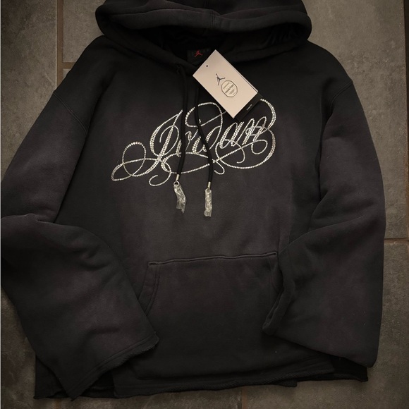Swarovski Black Hoodie with Silver Accents - Picture 1 of 3
